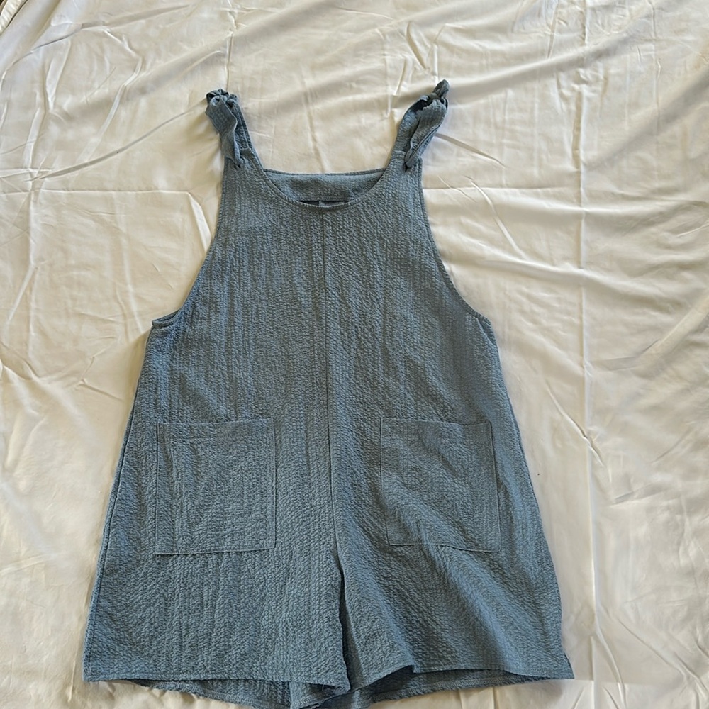 Light blue short romper